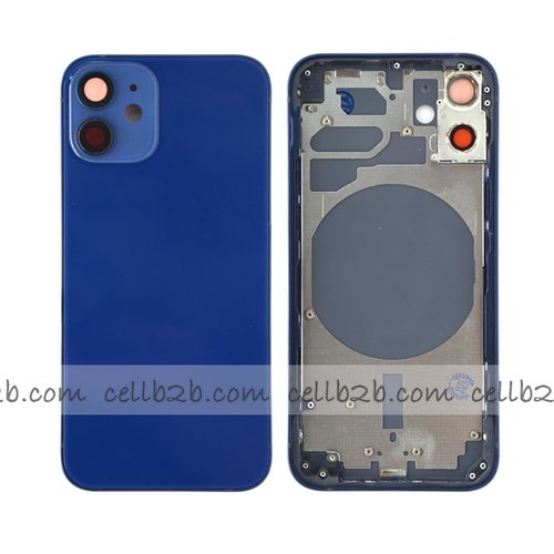 Tapa Chasis Con Bandeja iPhone 12 Mini Azul sin Recambios