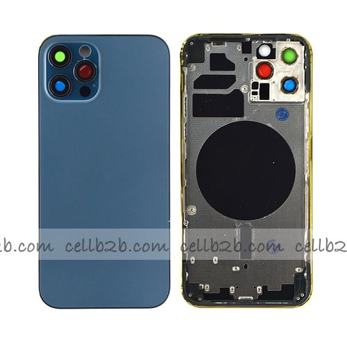 Tapa Chasis Con Bandeja iPhone 12 Pro Azul sin Recambios Material Original