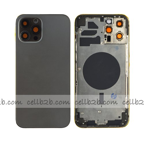 Tapa Chasis Con Bandeja iPhone 12 Pro Max Negra sin Recambios Material Original