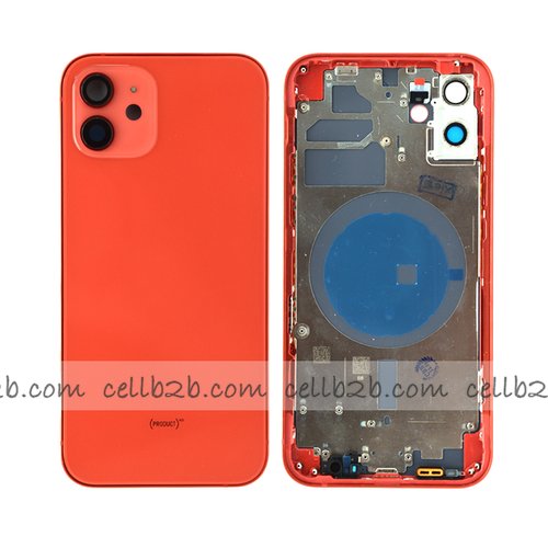 Tapa Chasis Con Bandeja iPhone 12 Roja sin Recambios