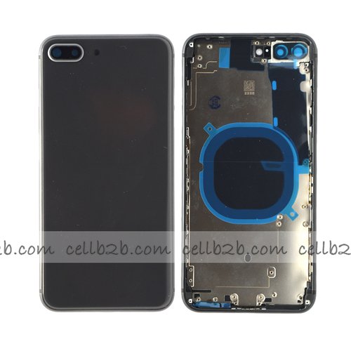Tapa Chasis Con Bandeja iPhone 8 Plus Negra sin Recambios