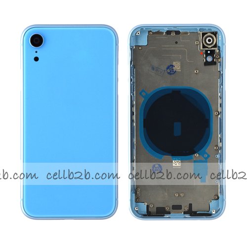 Tapa Chasis Con Bandeja iPhone XR Azul Sin Recambios
