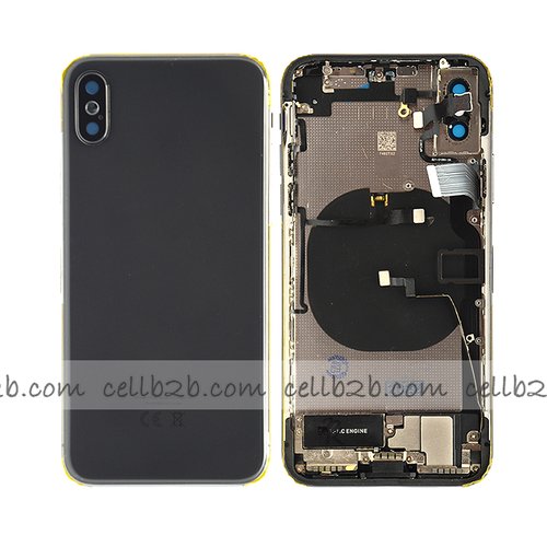 Tapa Chasis Con Recambio iPhone X Negro
