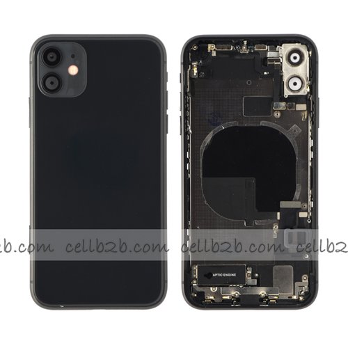 Tapa Chasis iPhone 11 Negro Con Recambios