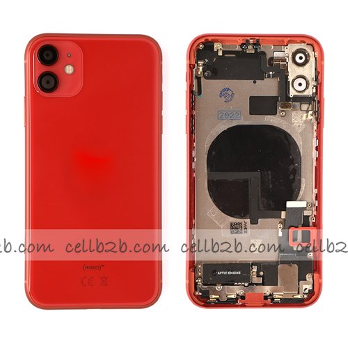 Tapa Chasis iPhone 11 Rojo Con Recambios
