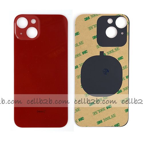Tapa Trasera Cristal para iPhone 13 Roja
