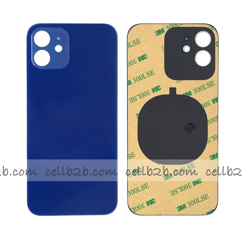 Tapa Trasera Cristal para iPhone 12 Azul