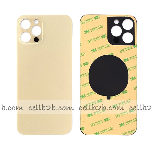 Tapa Trasera Cristal para iPhone 12 Pro Dorada