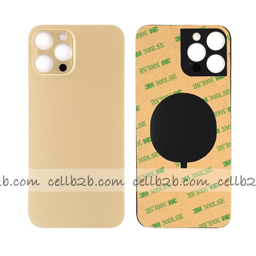 Tapa Trasera Cristal para iPhone 12 Pro Max Dorada