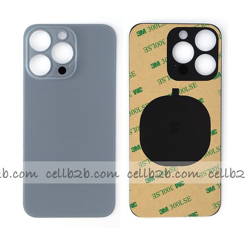 Tapa Trasera Cristal para iPhone 13 Pro Azul