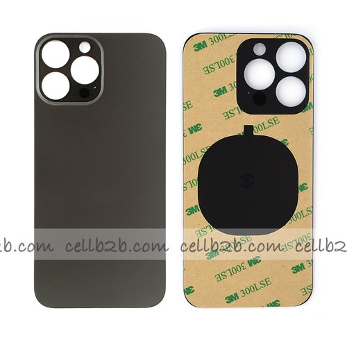 Tapa Trasera Cristal para iPhone 13 Pro Max Negra