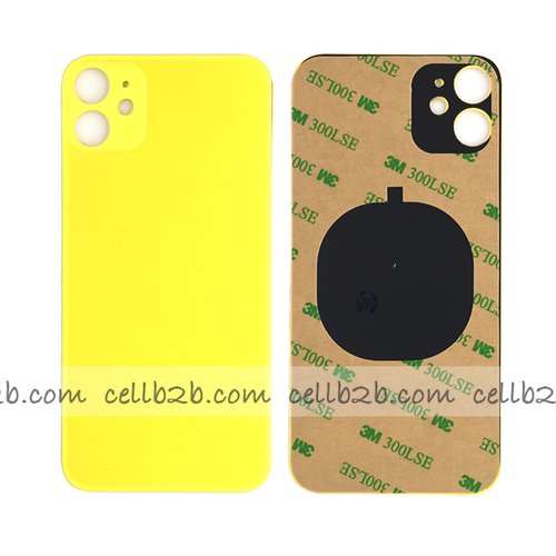 Tapa Trasera de Cristal para iPhone 11 Amarillo