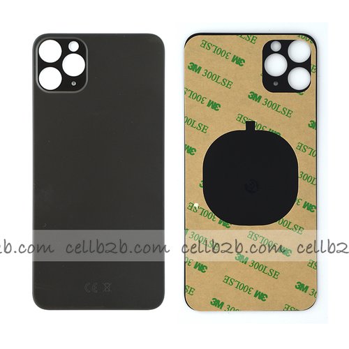Tapa Trasera de Cristal para iPhone 11 Pro Max Negra