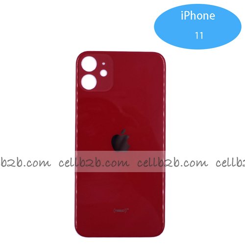 Tapa Trasera de Cristal para iPhone 11 Rojo