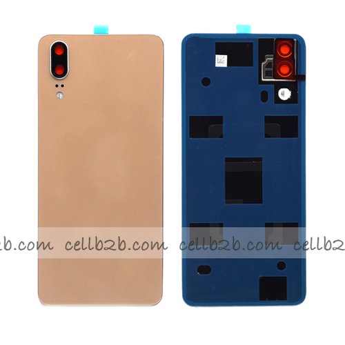 Tapa Trasera Huawei P20 Dorada ORI CON LENTE