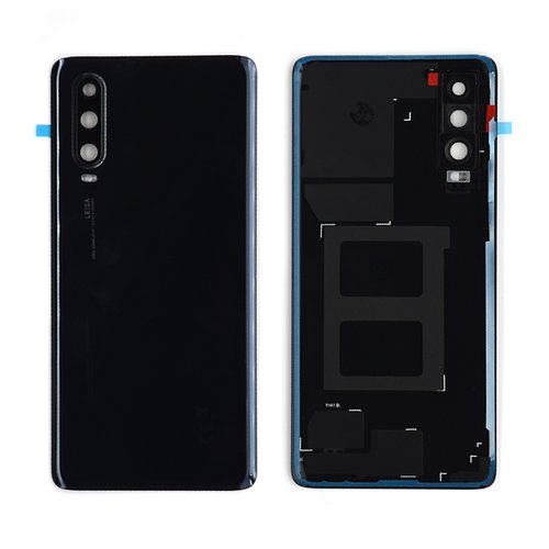 Tapa Trasera Huawei P30 Negra ORI CON LENTE