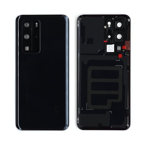 Tapa Trasera Huawei P40 Pro Negra ORI con Lente