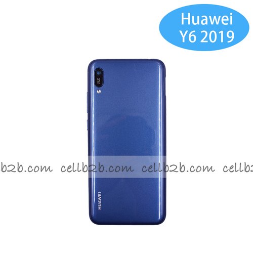 Tapa Trasera Huawei Y6 2019 / Honor 8A Sin Huella Azul CON LENTE