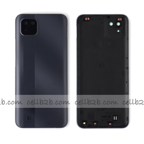 Tapa Trasera Realme C11 2021 Negra CON LENTE