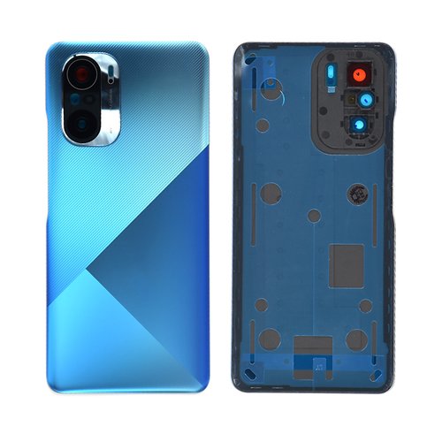 Tapa Trasera para Xiaomi Mi Poco F3 Azul Oscuro ORI CON LENTE