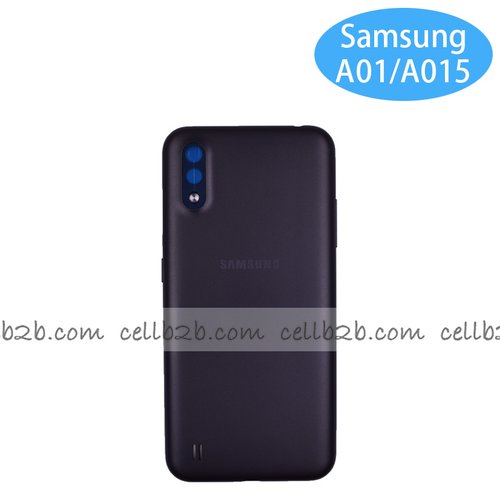Tapa Trasera Samsung A01 A015F Negra CON LENTE