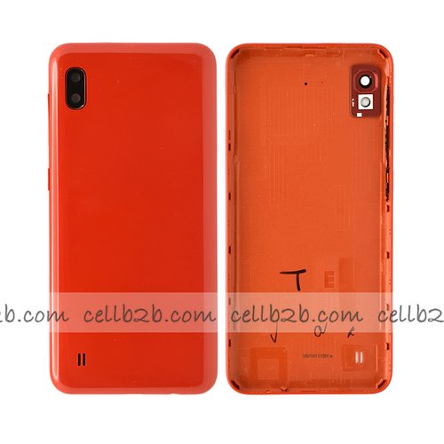Tapa Trasera Samsung A10 A105F Rojo CON LENTE