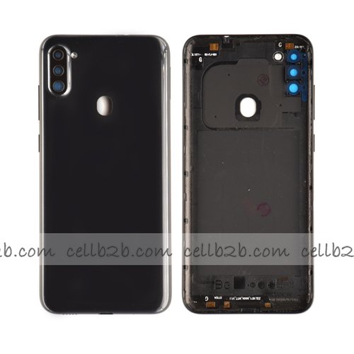 Tapa Trasera Samsung A11 A115F Negra CON LENTE