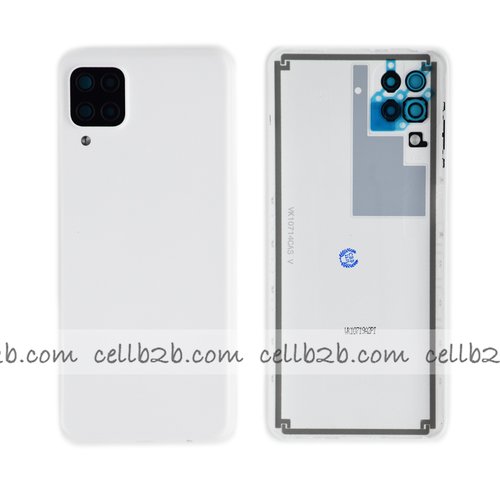 Tapa Trasera Samsung A12 A125F Blanco CON LENTE