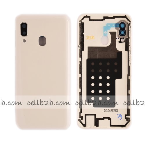 Tapa Trasera Samsung A20E A202F Blanca CON LENTE