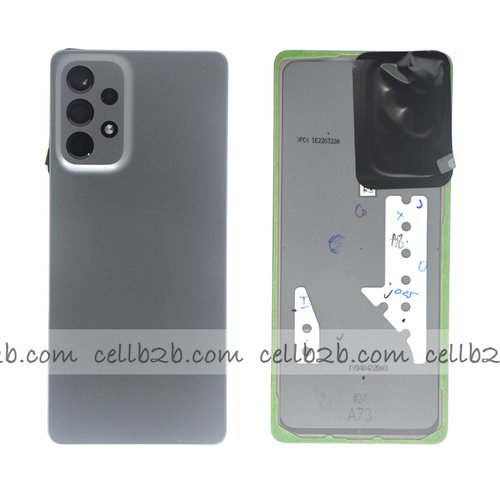 Tapa Trasera Samsung A73 5G A736B Negra CON LENTE