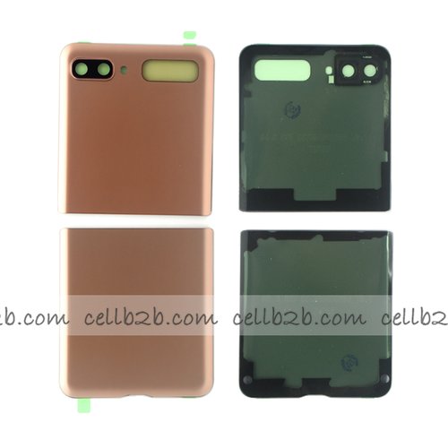 Tapa Trasera Samsung Z Flip 2 Dorada ORI