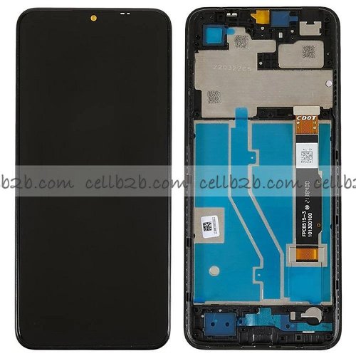 Original Reparada Pantalla TCL 30 SE Negra con Marco Completa LCD+Táctil