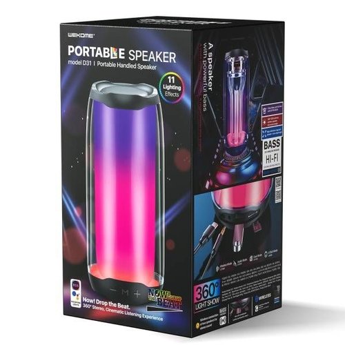 WK-D31 Altavoz Wireless Portable con LED