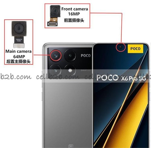 Cámara Trasera para Xiaomi Poco X6 Pro 5G