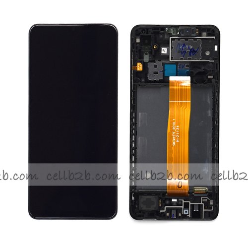 *Pantalla Samsung Galaxy A02 A022 Negra CON MARCO Original LCD+Táctil SERVICE PACK