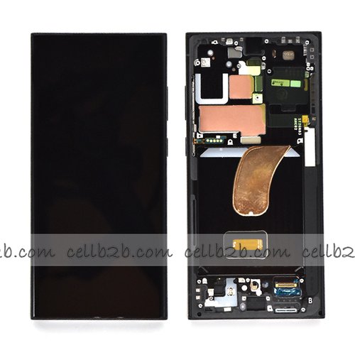 *Pantalla Samsung Galaxy S23 Ultra S918 Negra CON MARCO Original LCD+Táctil SERVICE PACK (Asmbld)
