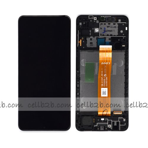 *Pantalla Samsung Galaxy A12 A125 CDOT Negra Con Marco Completa Original SERVICE PACK CDOT