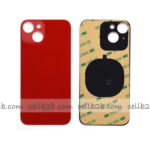 Tapa Trasera Cristal para iPhone 14 Roja