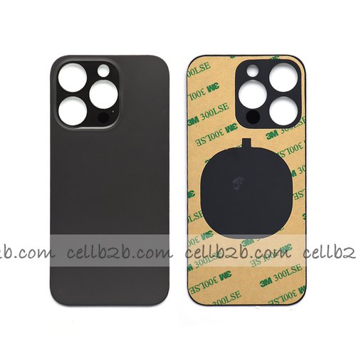 Tapa Trasera Cristal para iPhone 14 Pro Negra