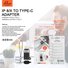 Ellietech AD105 Adaptador Lightning a Tipo C - 1
