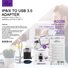 Ellietech AD208 Adaptador Lightning a USB 3.0 - 1