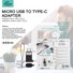 Ellietech AD302 Adaptador Micro USB a Tipo C - 1