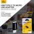 Ellietech AD101 Adaptador USB Tipo-C a Micro USB Plástico - 2