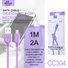 Ellietech CC304 Cable de Dato Micro USB 2A 1M - 6