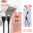 Ellietech CC306 Cable de Dato para Type-C USB 2A 1M - 6