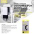 Ellietech CD201 Cargador con Cable Micro USB 2.1A 1M 2USB - 1