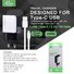 Ellietech CD203 Cargador con Cable Tipo-C 2.1A 1M 2USB - 1
