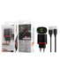 Ellietech CD208 Cargador para Tipo C 2 USB 2.4A Negro
