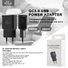 Ellietech CD404 Cargador USB QC3.0 de Pared sin Cable