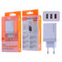 Ellietech CD603 Cargador de Casa Con 3 Puertos 3.1A 3USB